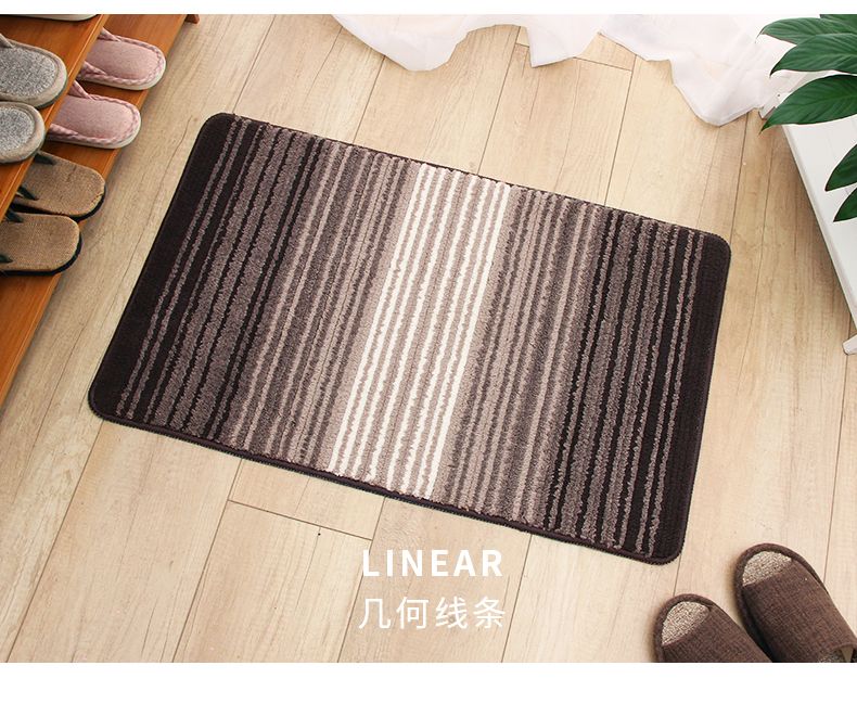 Dda floor mat Household mat bedroom mat soft absorbent bathroom mat door mat simple door mat fleecy 40X60 thumbnail