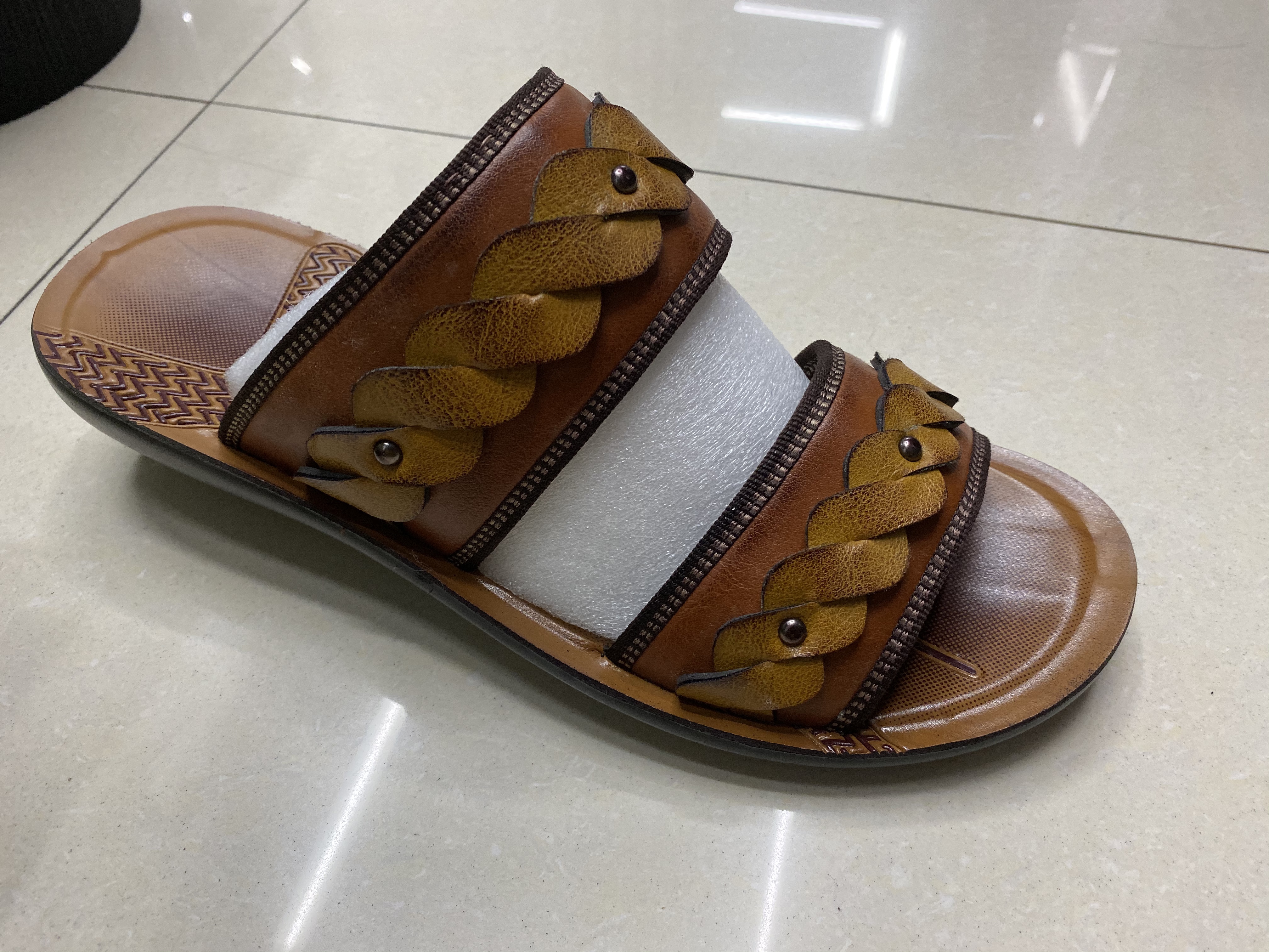 Men's foreign trade slippers details Picture