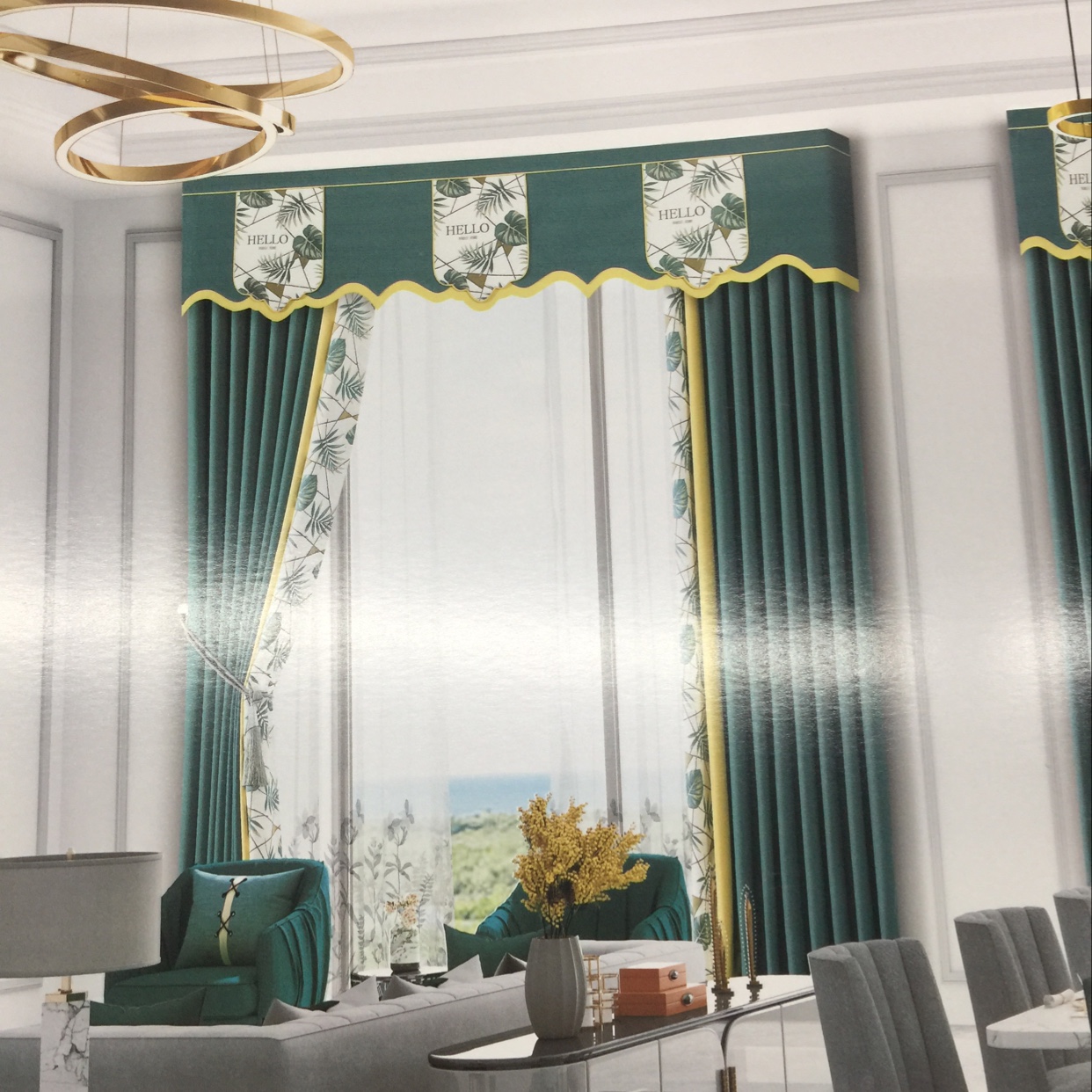 奇幻森林系列窗帘a