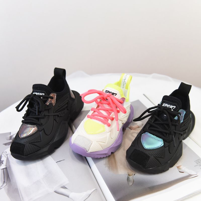 童鞋2020秋季男女童休闲运动鞋中大童时尚潮鞋学生鞋青少年跑步鞋