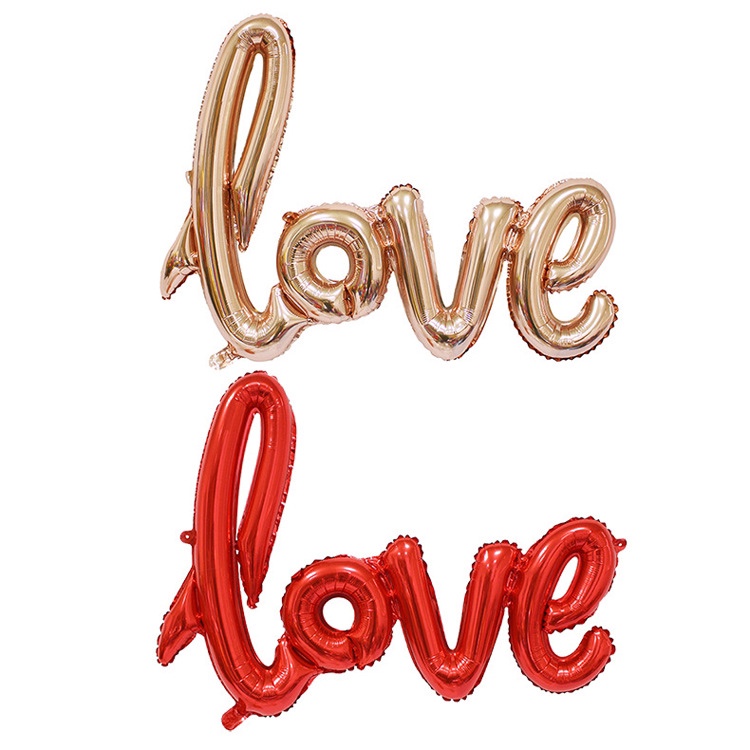 Wedding Decoration Products Love Aluminum Film Balloon