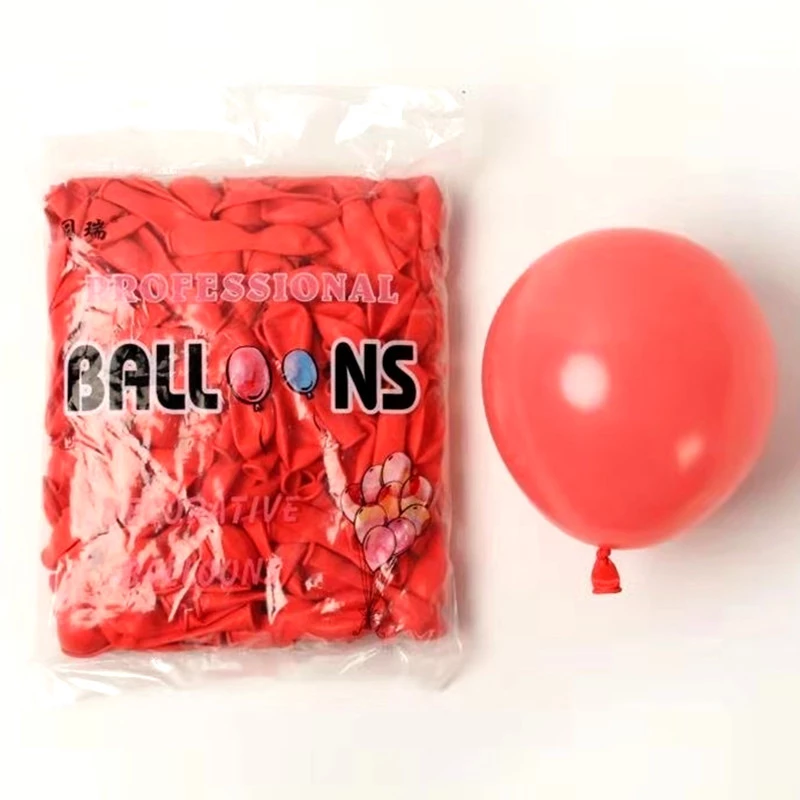 厂家直销马卡龙儿童成人生日派对场景布置五寸气球糖果色圆形气球详情图1