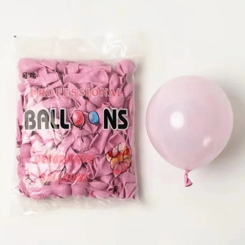 厂家直销马卡龙儿童成人生日派对场景布置五寸气球糖果色圆形气球详情图6