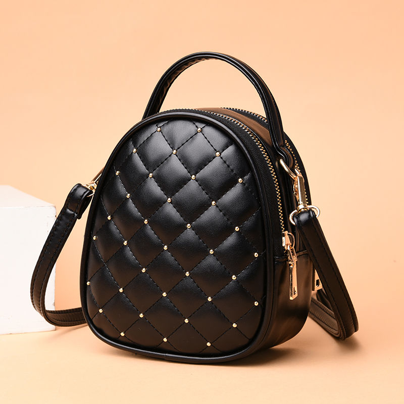 Bag Women 2020 New Korean Version Of Fashion Diamond Check Crossbody Bag Double Small Bag 100 Women Bag Hand Bill Of Lading Shoulder Bag Tide undefined