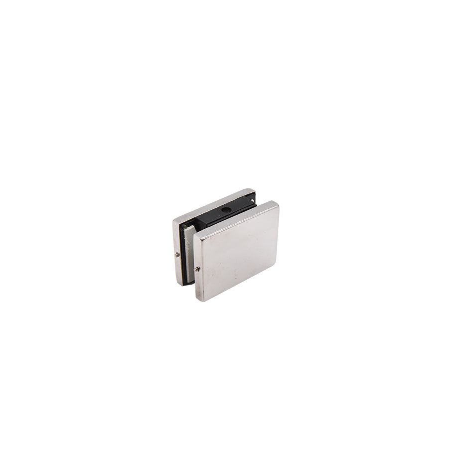 Stainless Steel Glass Door Clamp, Precision Cast Aluminum Square Clamp Home Decoration Main Material Application Scenario