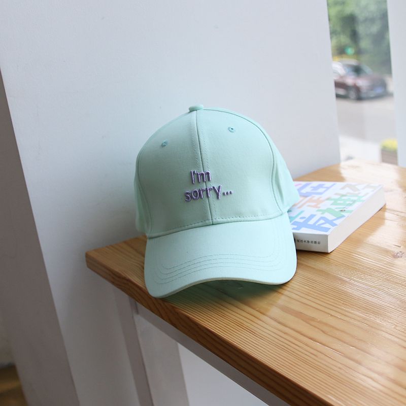 日本复古棒球帽子女春夏韩版遮阳帽时尚百搭糖果色字母鸭舌帽潮详情图5