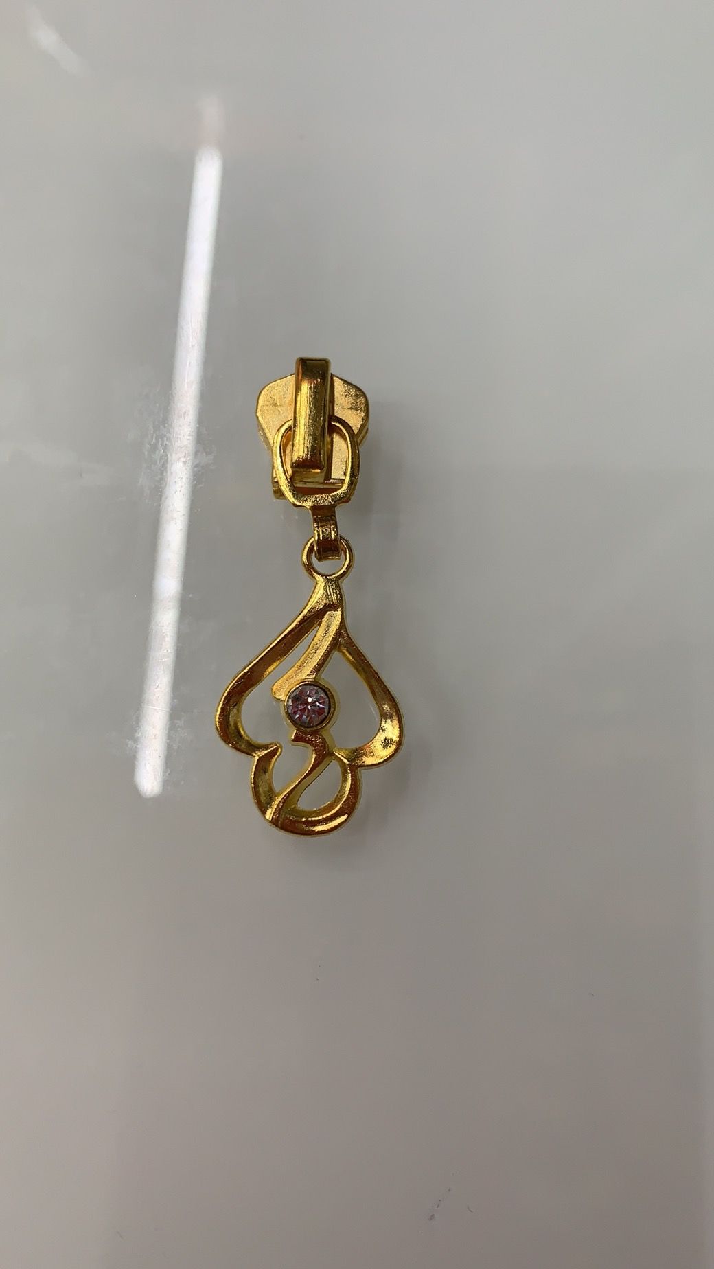 厂家直销5#金属有保三节带钻拉头详情图1