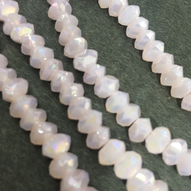 8mm fat triangle powder jade AB thumbnail
