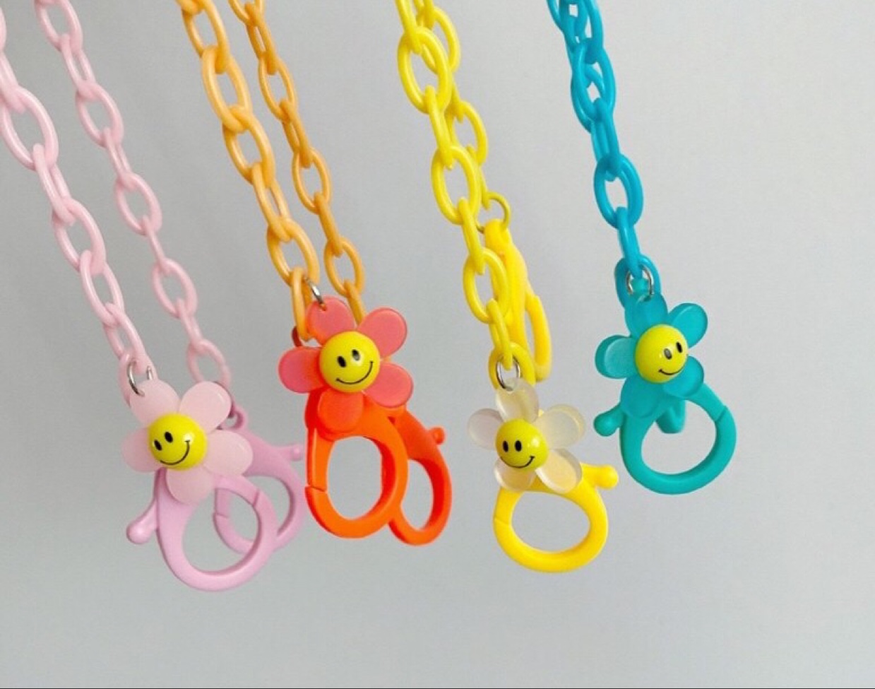 Korea's Latest Smiley Face Flower Acrylic Jelly