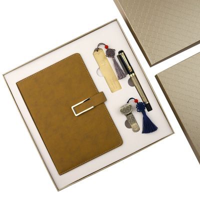 Kailu shi regalo pen office business notebook set de regalo A5 notepad marcador usb flash drive China wind 4 piezas caja de regalo logotipo personalizado details Picture