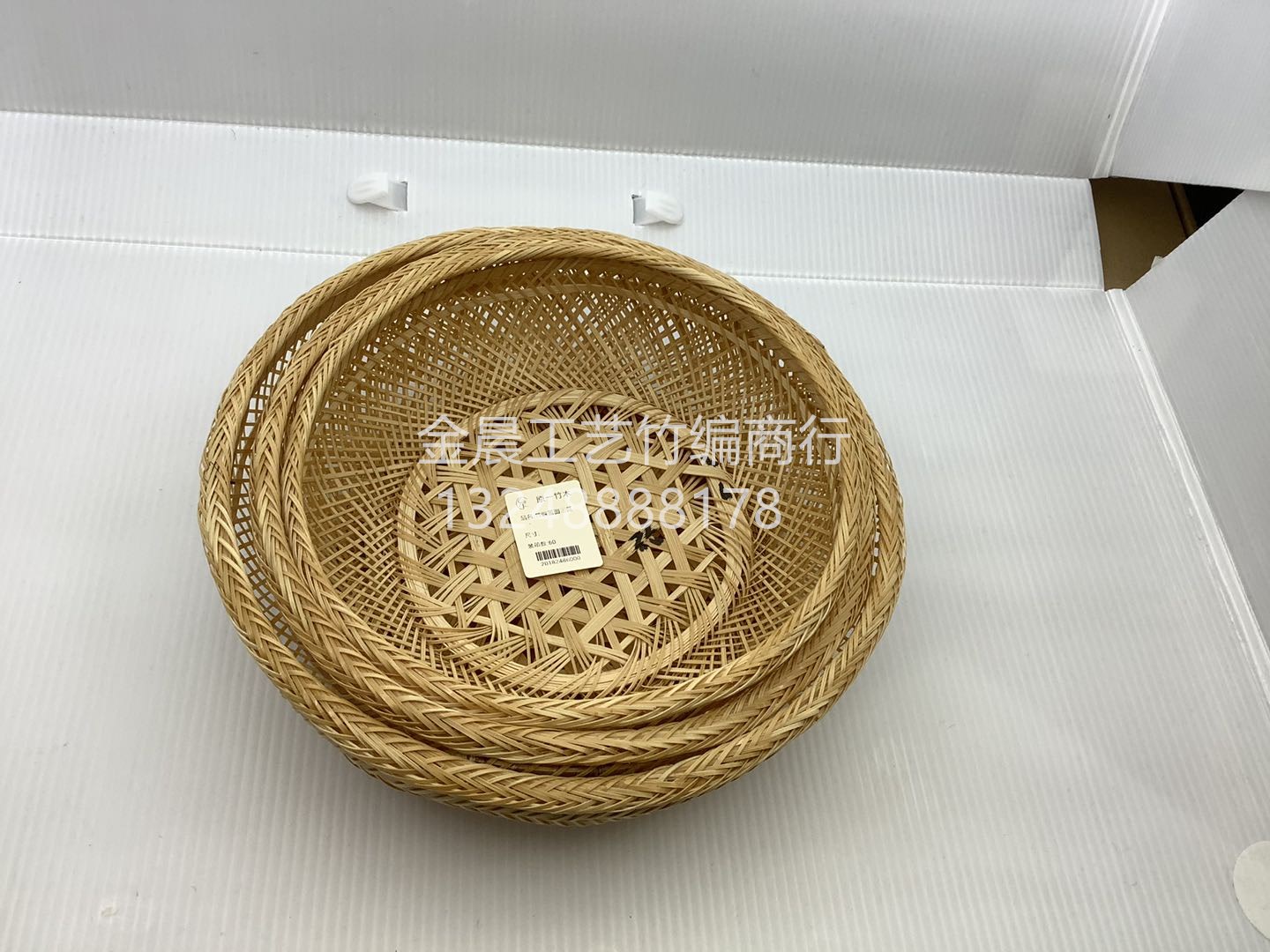 竹编圆篮详情图1