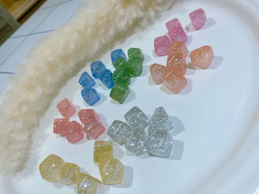 Acrylic semi-porous powder square headgear accessories thumbnail