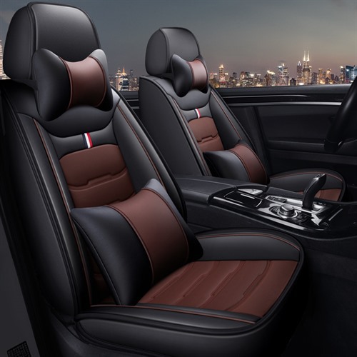The new all-leather and fully wrapped car seat covers are simple and fashionable. Summer full-body car seat cushions full figure