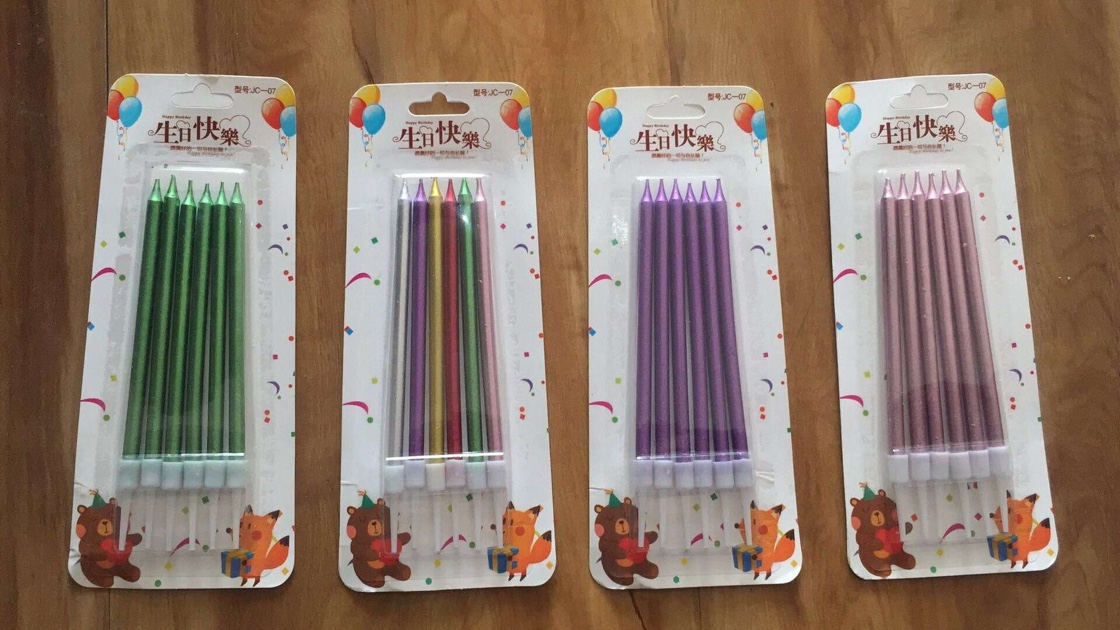 Sucking Card Plating Candle Birthday Candle Party Supplies Wholesale 01 full figure