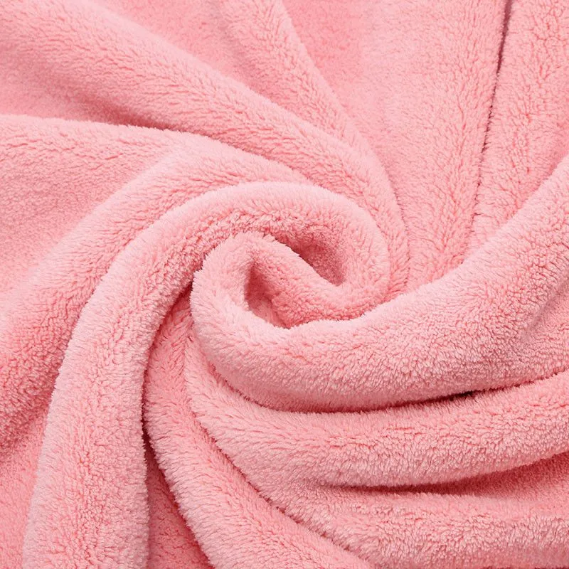 Custom-made water-absorbing coral velvet, all-polyester polyester fabric, dry hair hats, pajamas, home textiles, toys, shoe materials, plush fabric manufacturer detail image 6