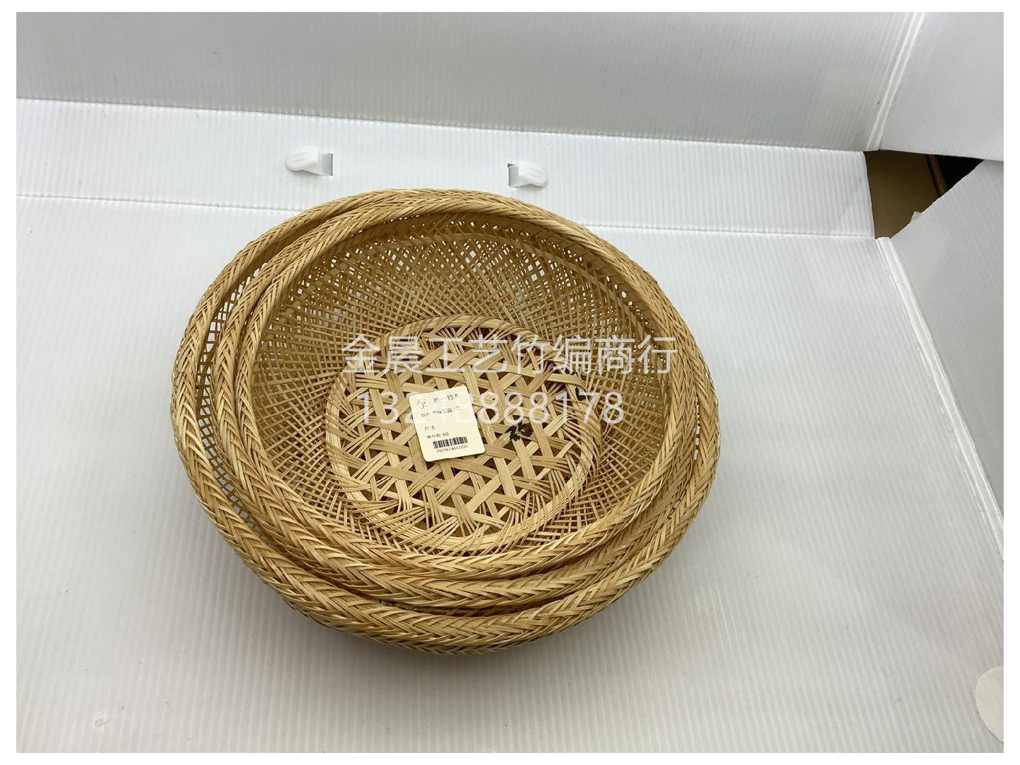 竹编圆篮详情图2