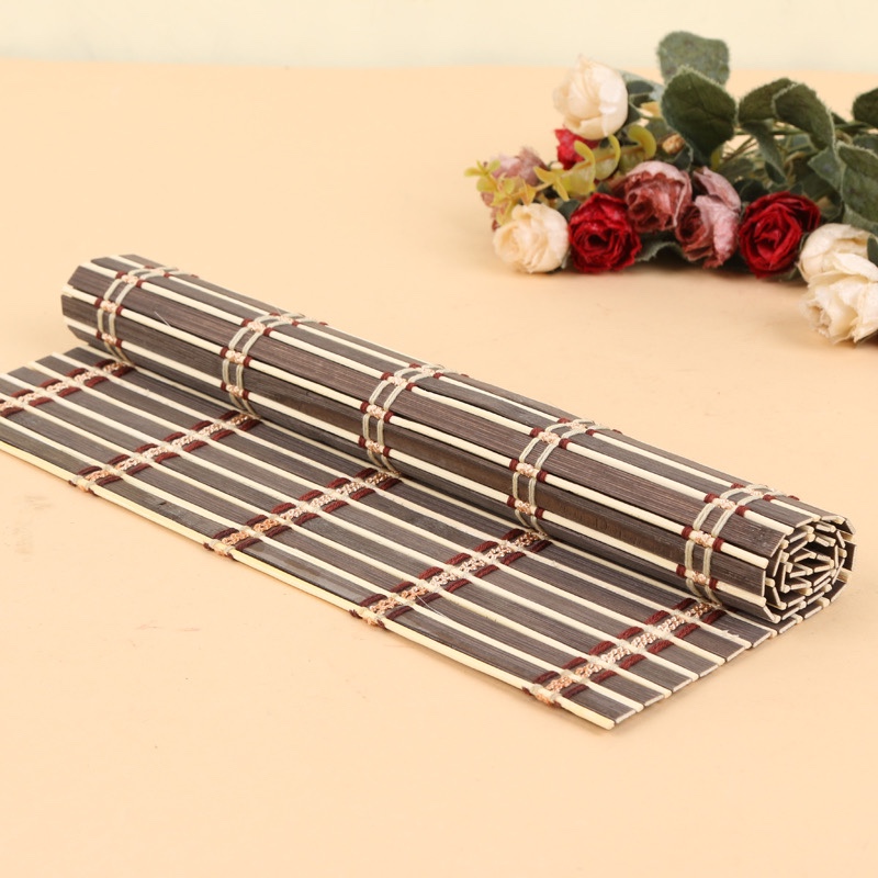 新款家用竹制餐垫隔热垫环保餐垫寿司帘产品图