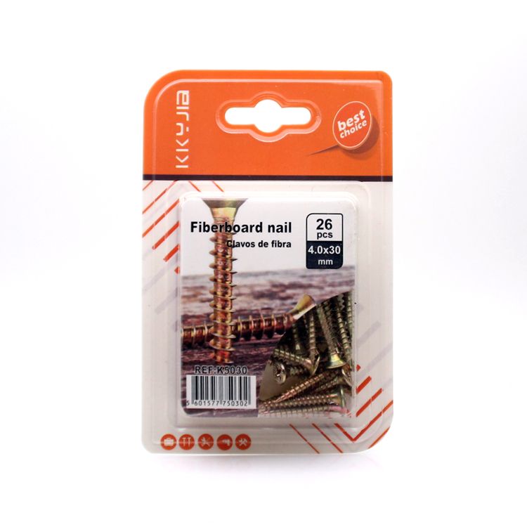 Card hardware 5030 suction card packaging fiberboard nail 4x30mm small card packaging hardware screws accessories thumbnail