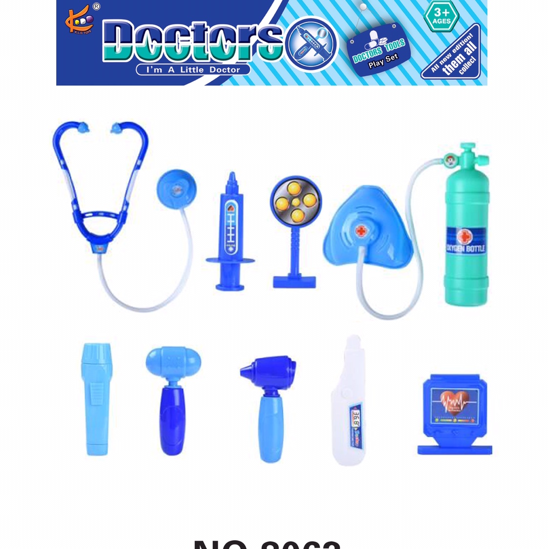 Little girl doctor toy set medical kit injection nurse boy child stethoscope Baby dentist 8063 Kaldi