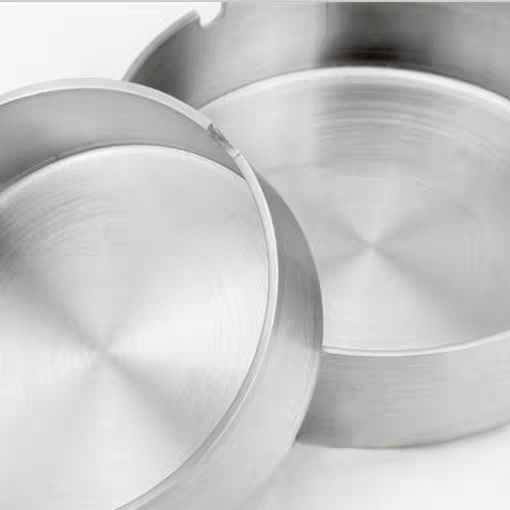 Stainless steel ashtray Internet bar ashtray Internet cafe gift advertising custom LOGO guest room round anti - fall 8cm thumbnail