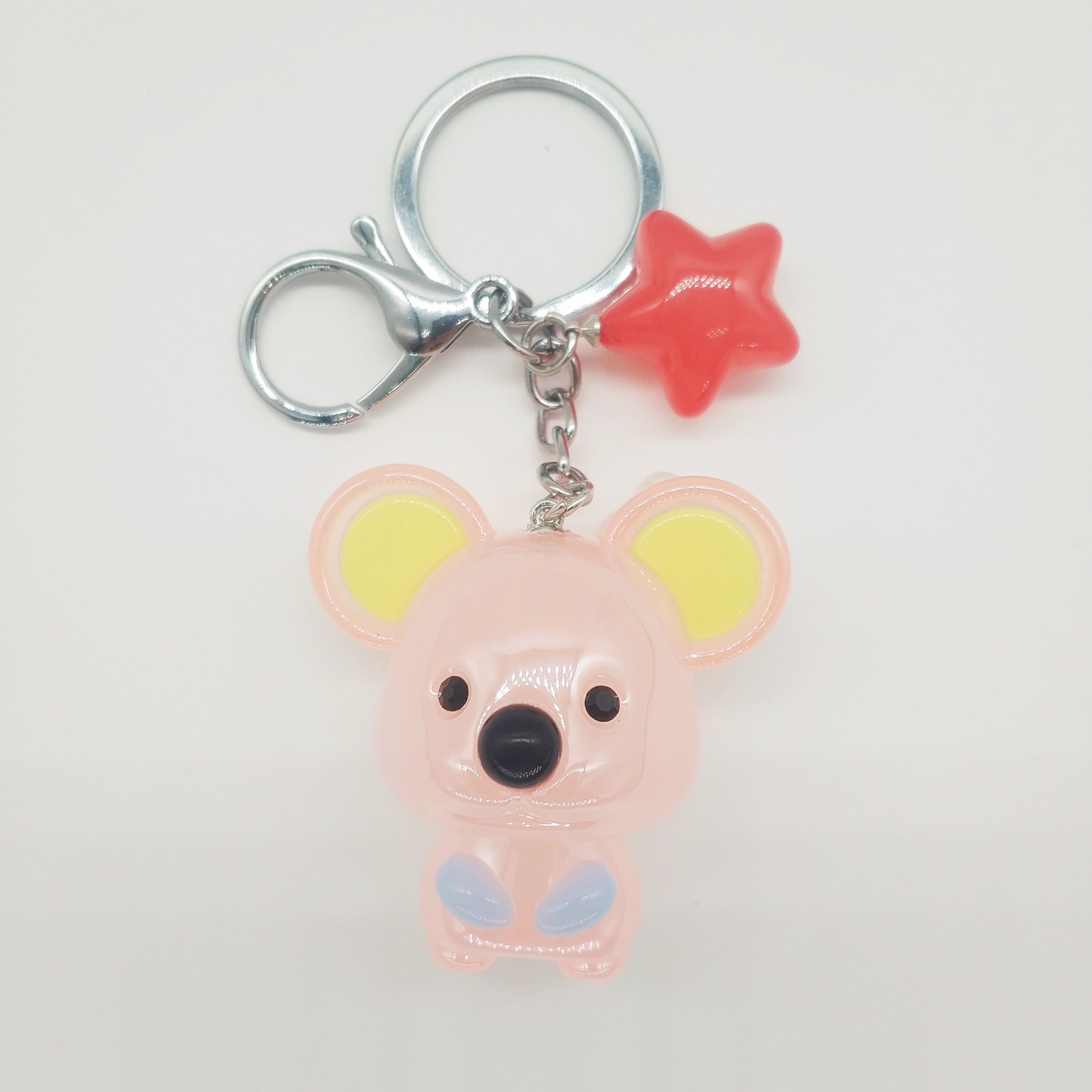 Creative New Crystal Jelly Mouse Keychain Cartoon Jelly Magic Mouse Couple Bag Pendant Female undefined