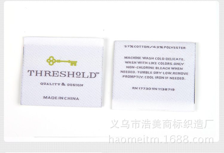 Professional Supply Manufacturers Produce All Kinds Of Trademark Free Proofing To Sample Wholesale Yiwu Washing Mark Main Mark Item Picture