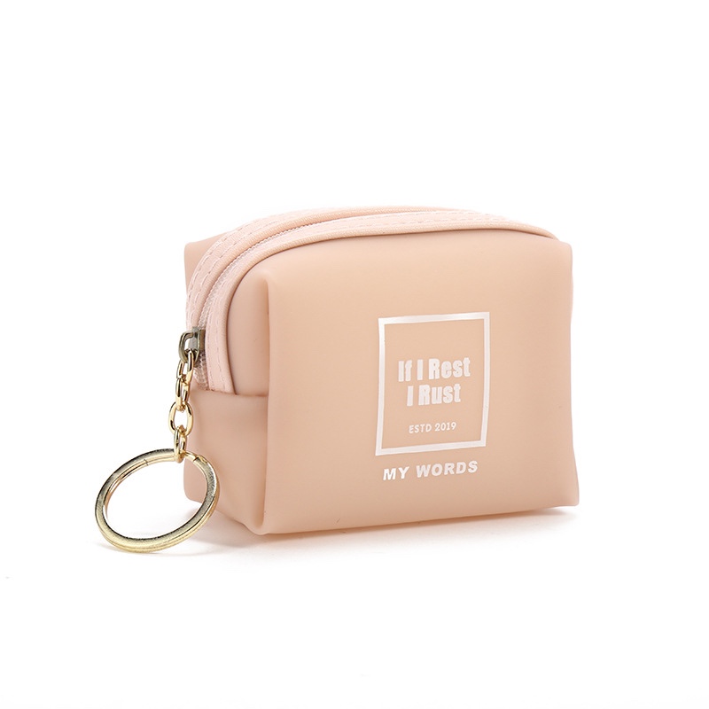 可爱糖果色零钱包少女学生新款手拿小钱收纳2020包零钱口红白底实物图