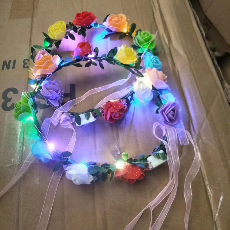 Headband with light garland headband manufacturers stand night market
