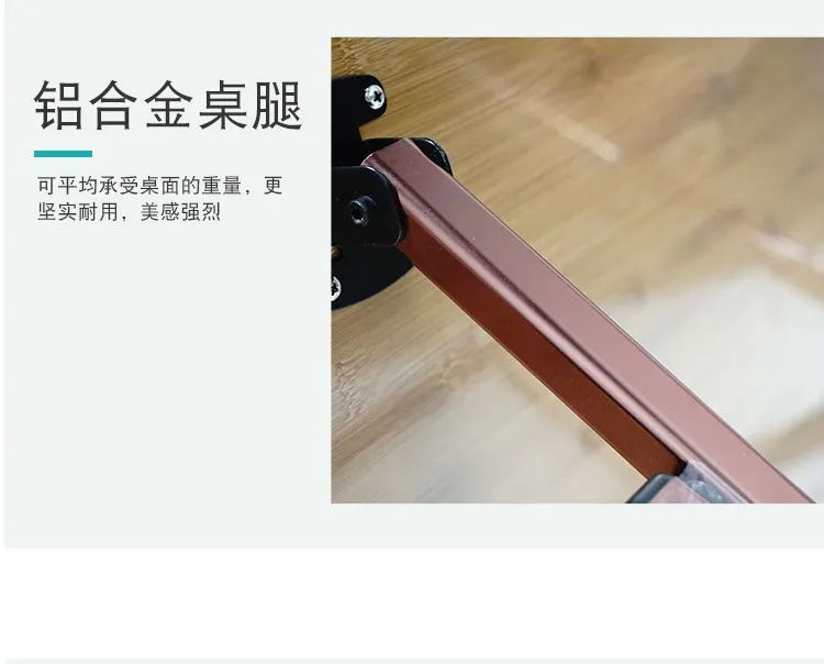 Outdoor height-adjustable aluminum alloy bamboo folding table with outer cover, portable high-end bamboo table for self-driving Tours and camping detail image 13