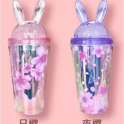 七彩樱花兔子冰杯