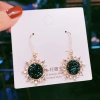 New trendy Korean Internet celebrity accessories: Large brooch sunflower simple earrings, unique and ethereal, goddess-like style earrings, pomelo ear Item Picture
