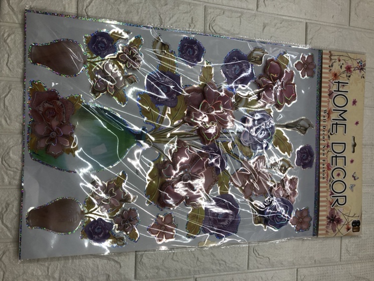 Laser vases layer upon layer, room decoration stickers thumbnail