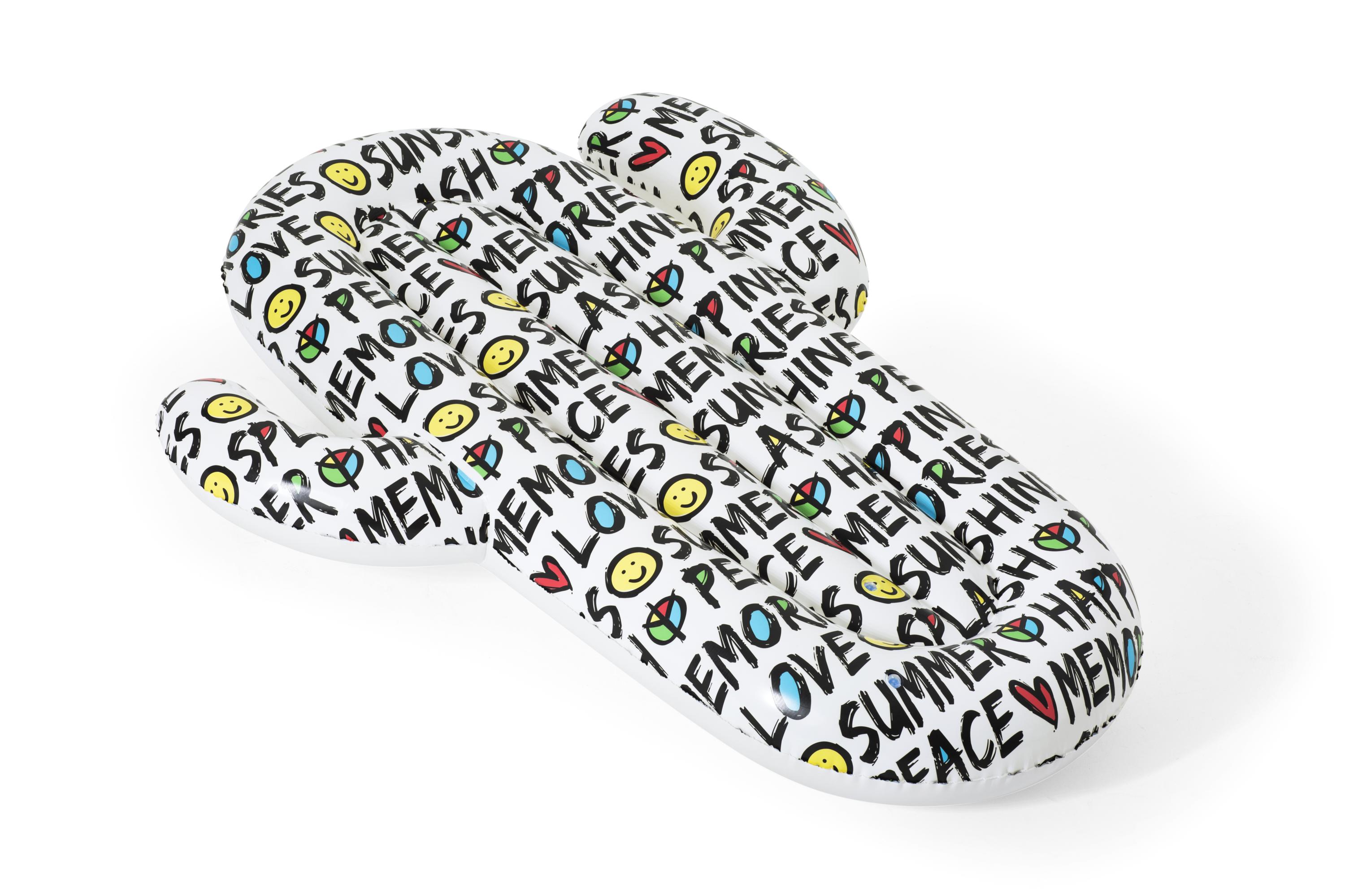 Bestway® 6'1" x 61"/1.85m x 1.55m 夏日文字仙人掌浮排详情图6