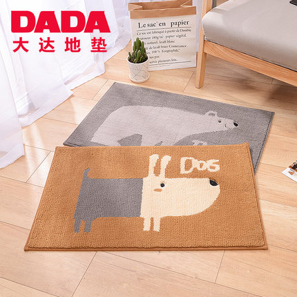 大达入户门地垫进门门厅卧室垫卡通脚垫家用防滑垫刺绣垫40X60产品图
