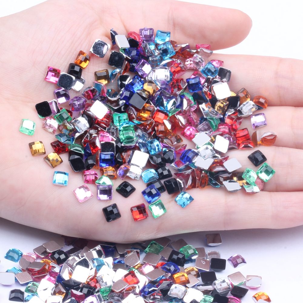 5Mm100 New Imitation Table Square Flat Earth Surface Multi-Color Machine Diy Accessories Materials