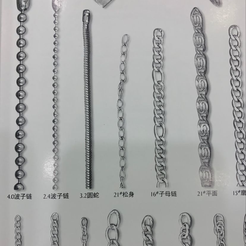 厂家直销热销新款银色链条大量现货高中低档箱包沙发配件详情1