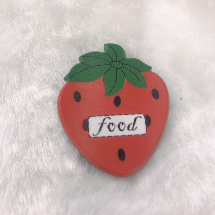 Acrylic headwear accessories, acrylic stationery accessories, pendants, shoe flowers, printed strawberries 🍓