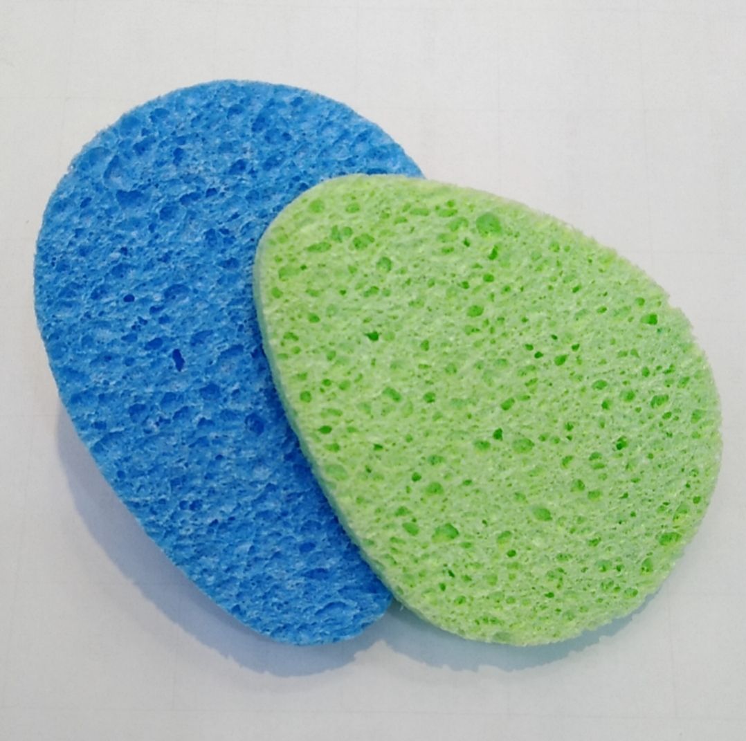 Wood Pulp Cotton Water Drop Blue Green 95-70-8T details Picture