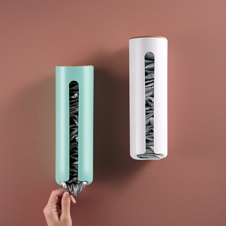 无痕吸盘垃圾袋收纳盒 厨房卫生间塑料袋收纳盒