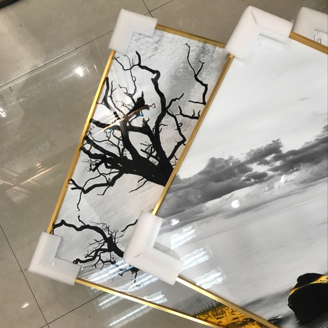 异形晶瓷画细节图