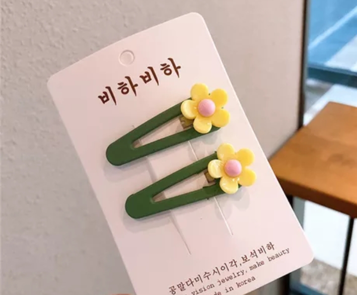 发夹/抓夹/滴油/儿童发夹/发卡白底实物图