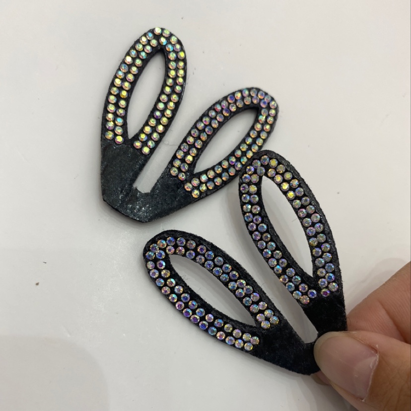diy hair accessory semi-finished product with hollowed-out large rabbit ears ultrasonic embossed patch, hollowed-out large rabbit ears ultrasonic embossed patch d Application Scenario