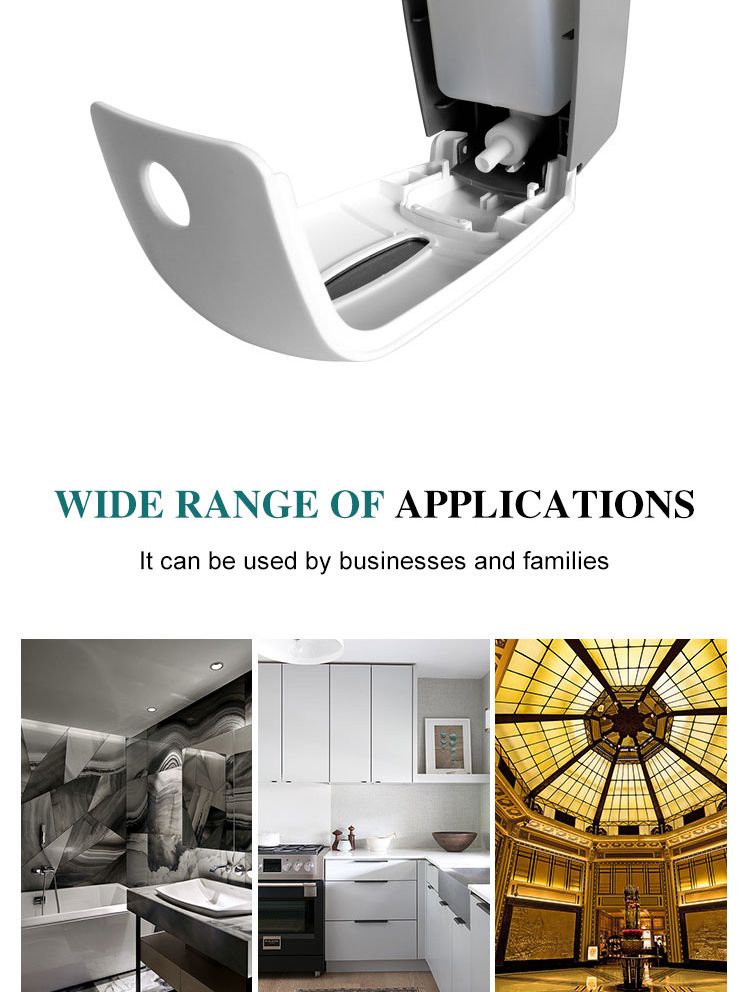 1000ML白色手动塑料皂液挂壁式ABS塑料皂液器皂液洗手器洗手机详情图3