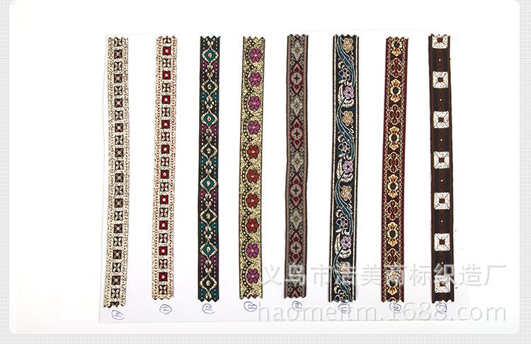 Manufacturers Custom Pattern Ribbon Jacquard Ribbon Trademark With Brand Clothing Embroidered Word Ribbon Custom Exquisite Lace Application Scenario