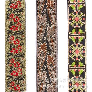 Manufacturers Custom Pattern Ribbon Jacquard Ribbon Trademark With Brand Clothing Embroidered Word Ribbon Custom Exquisite Lace Specification drawing