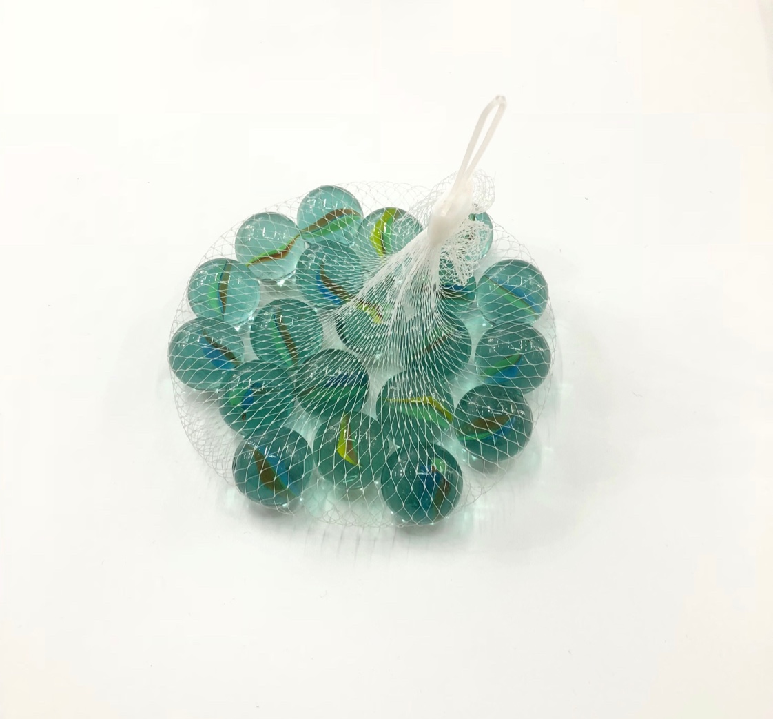 三花玻璃珠弹珠25mm20粒儿童玩具工艺品玻璃弹珠水晶球