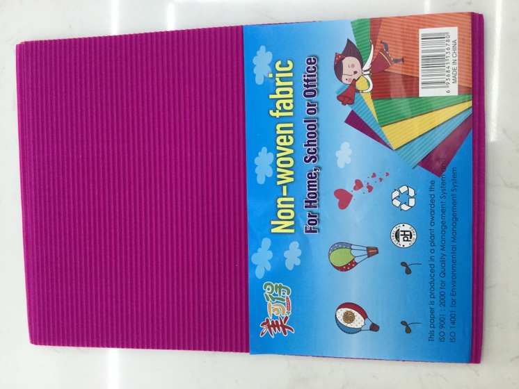 Silver-lustrous rose red corrugated paper