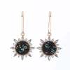 New trendy Korean Internet celebrity accessories: Large brooch sunflower simple earrings, unique and ethereal, goddess-like style earrings, pomelo ear undefined