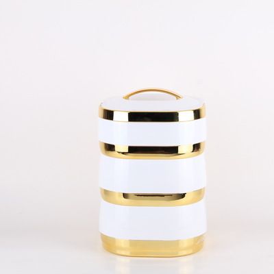 Double-layer stainless steel inner liner insulated bucket, large-capacity insulated lunch box and bucket