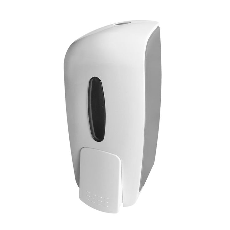 1000ML白色手动塑料皂液挂壁式ABS塑料皂液器皂液洗手器洗手机图